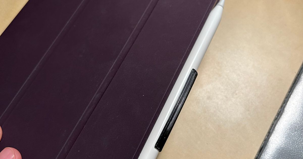 Apple Pencil 2 holder for iPad by ltomicek Download free STL model