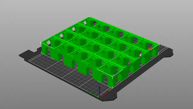 Gridfinity baseplatefor cabels underneath