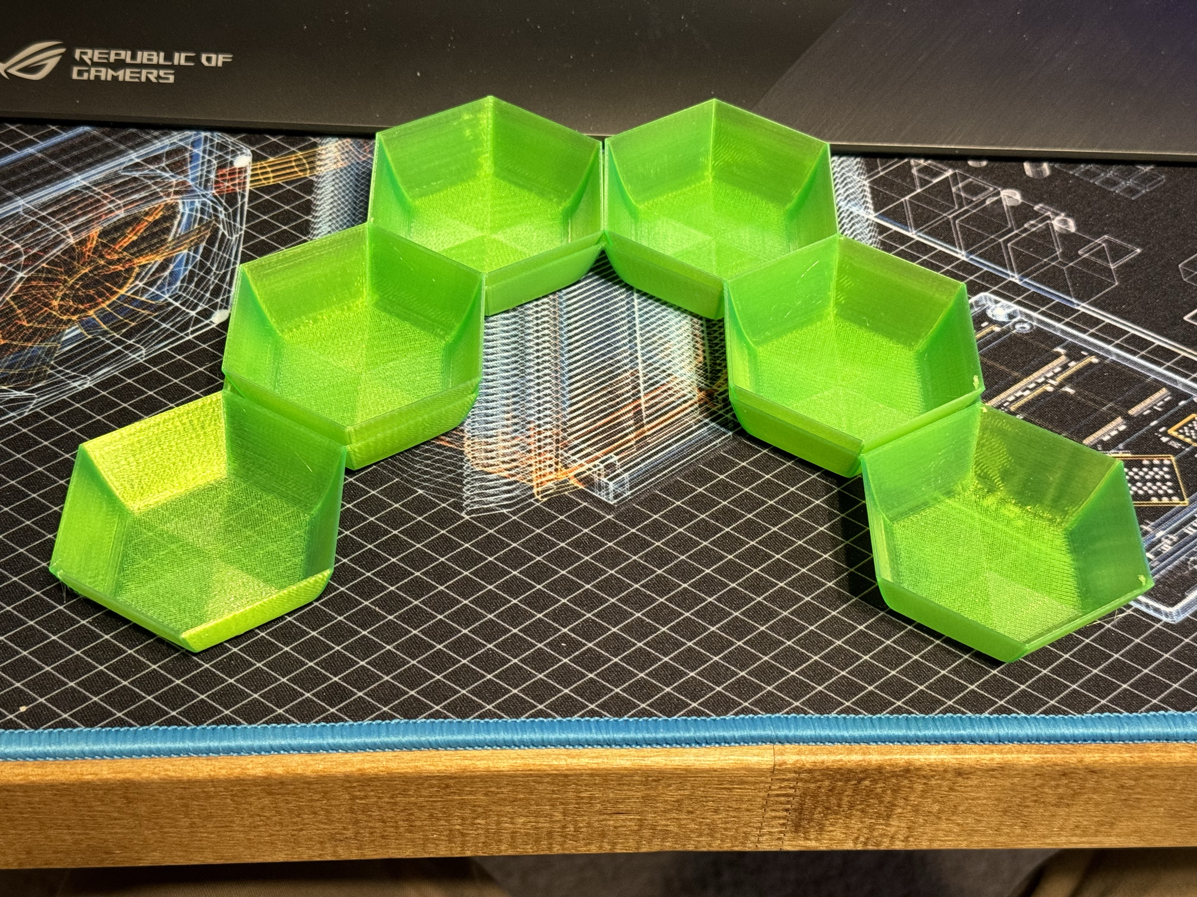 Board Game Hex Token Trays