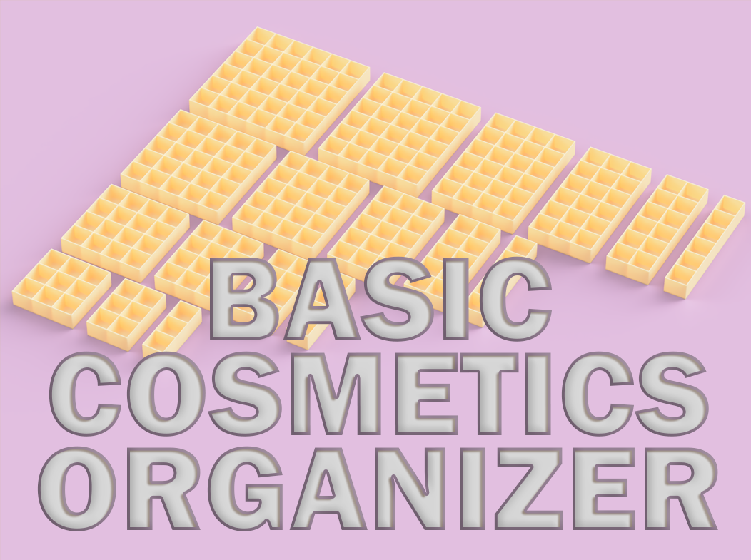 Basic cosmetics organizer (different sizes)