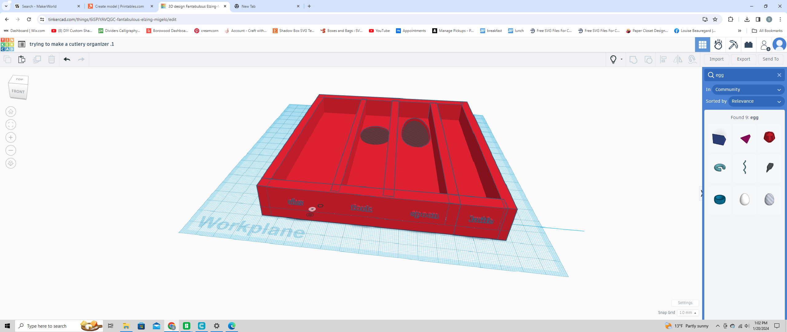 second atempt organizer for cutlery