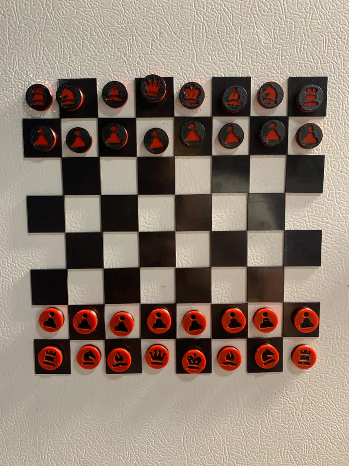 Chess puzzle sticker and magnet. Mate in 2. - Chess - Pin