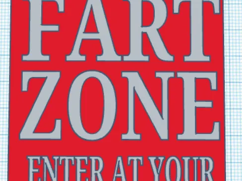 FART ZONE Sign