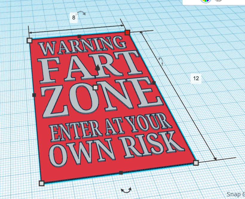 FART ZONE Sign by IsaacEli | Download free STL model | Printables.com