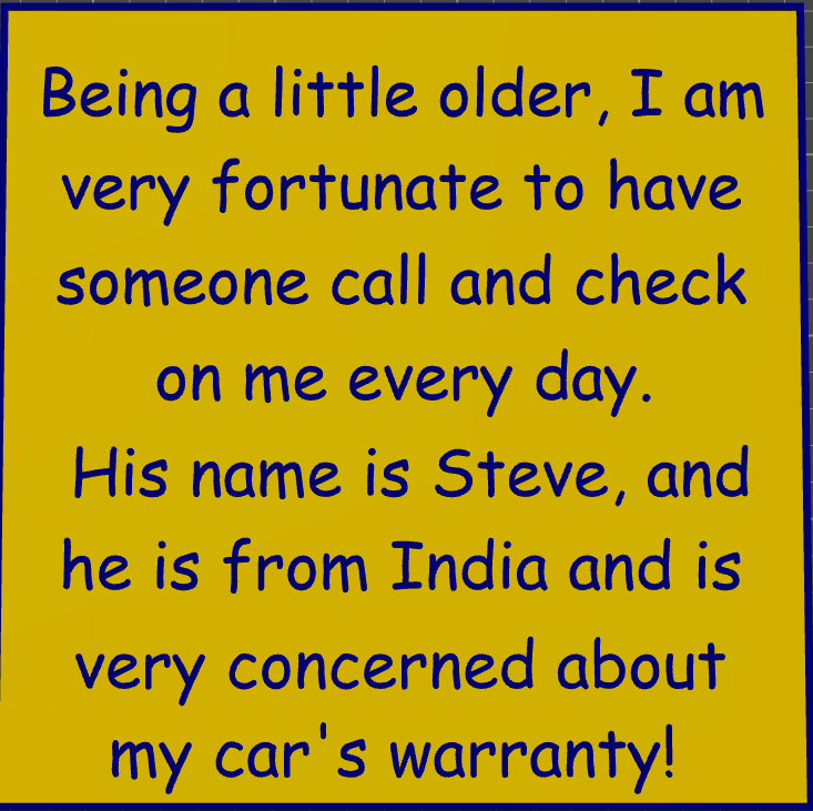 Older with a Warranty