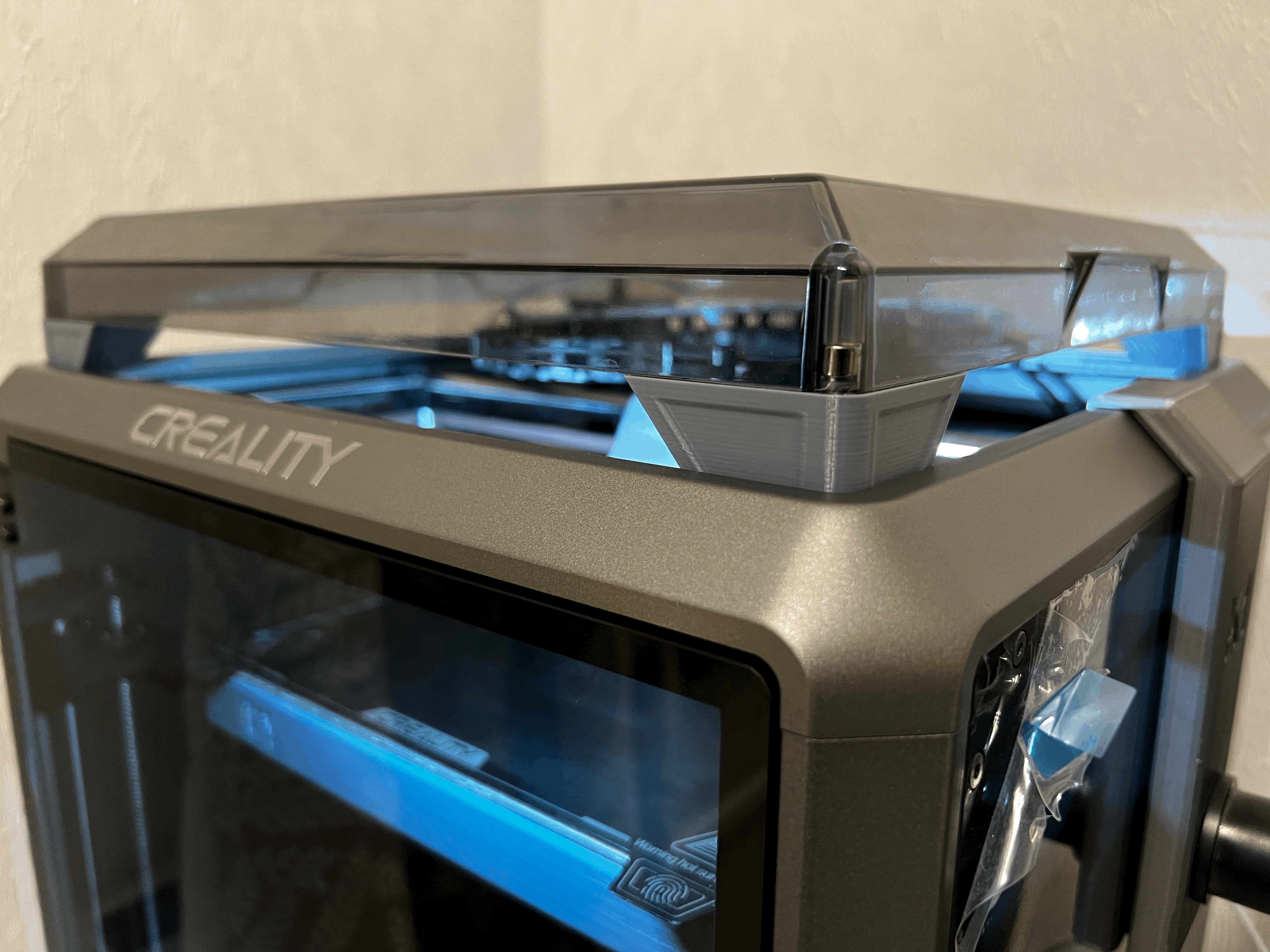 FIXED Creality K1 Lid Riser (Smaller Post's)