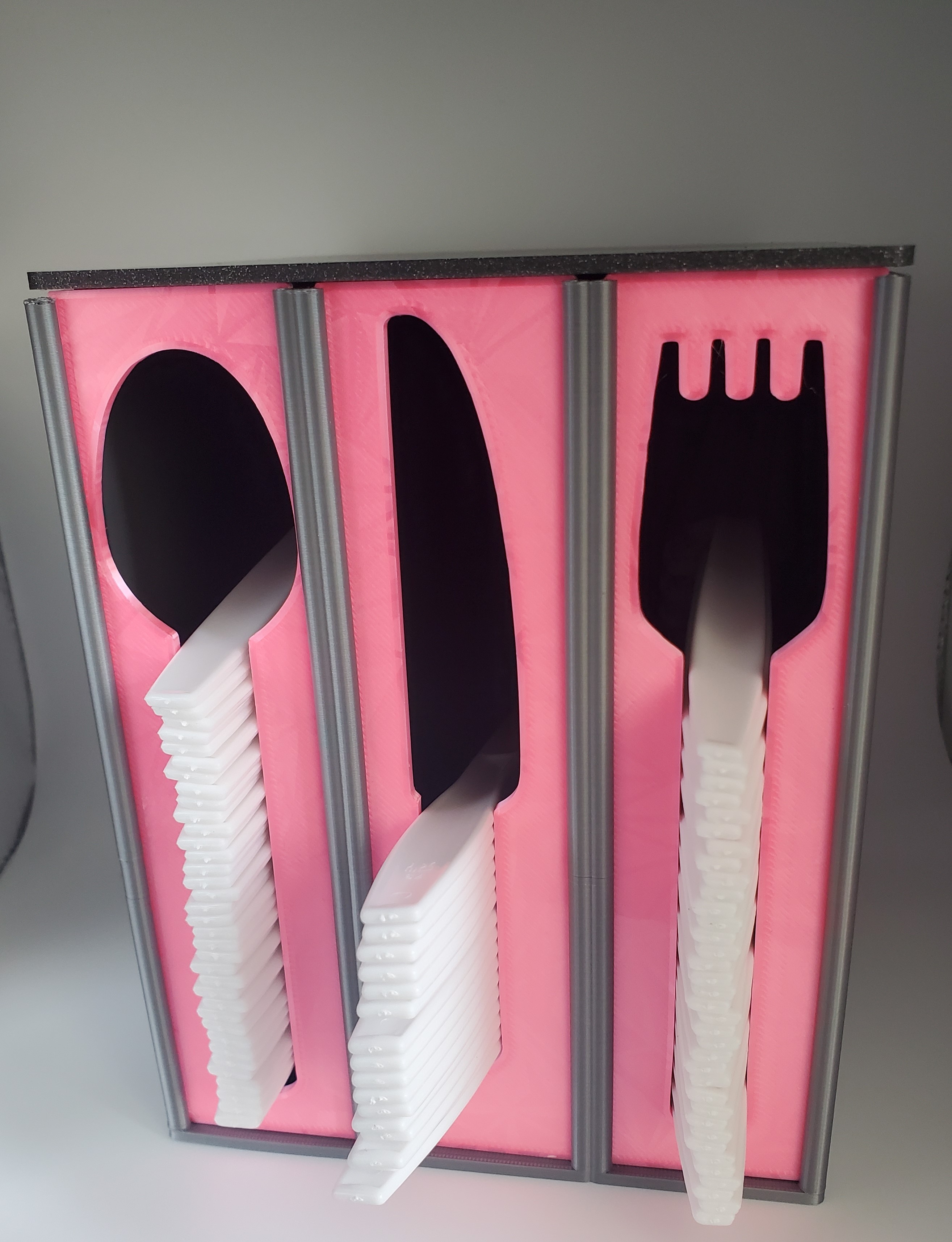 Slim Plastic Utensil Dispenser Collection by DaddyWazzy_TheCreator