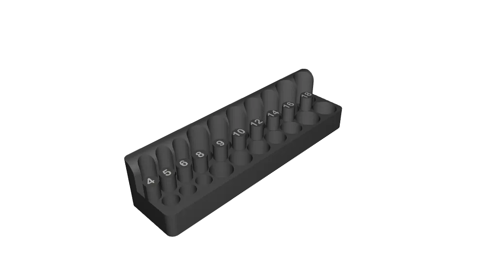 Triple Square Socket Set Organizer by Devin McGrath