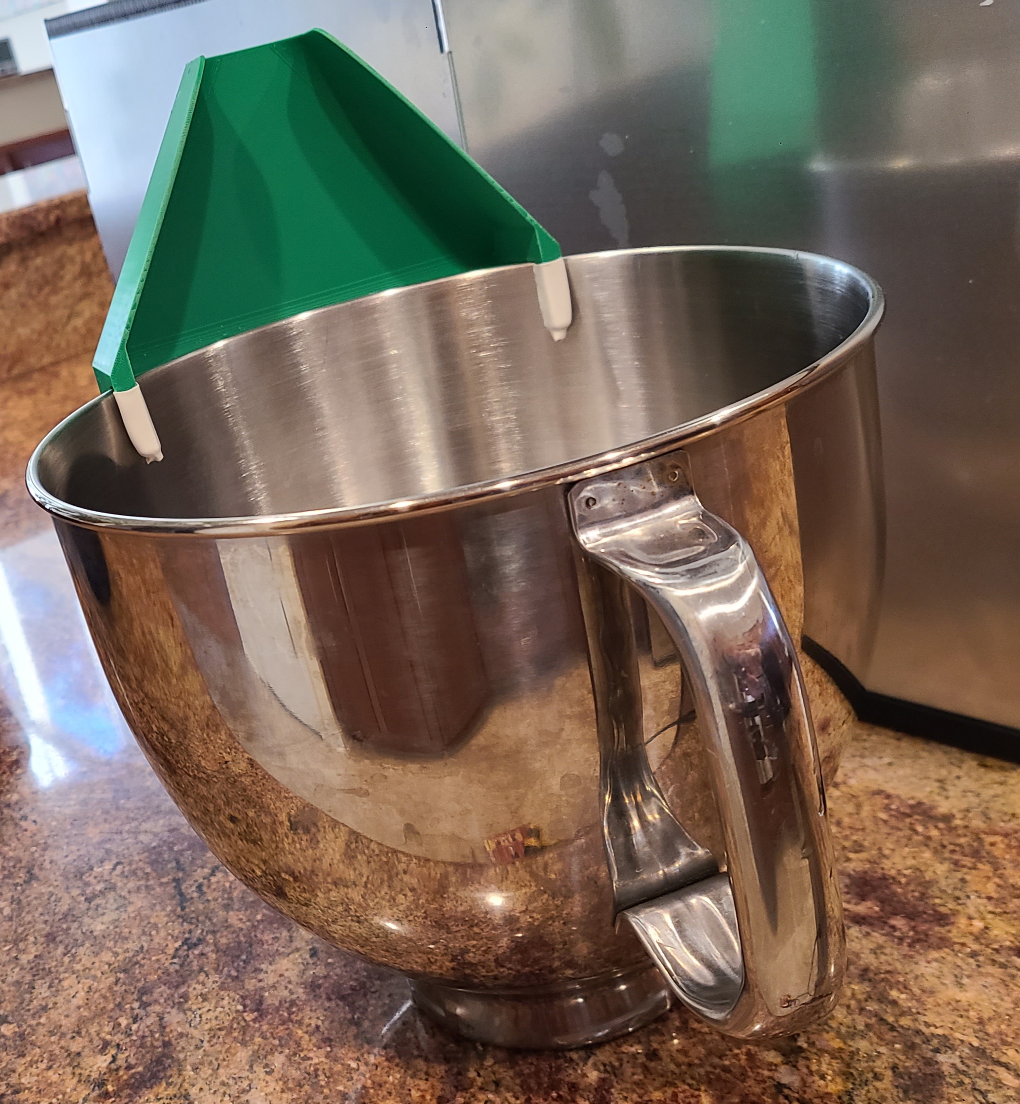KitchenAid mixer bowl pouring spout
