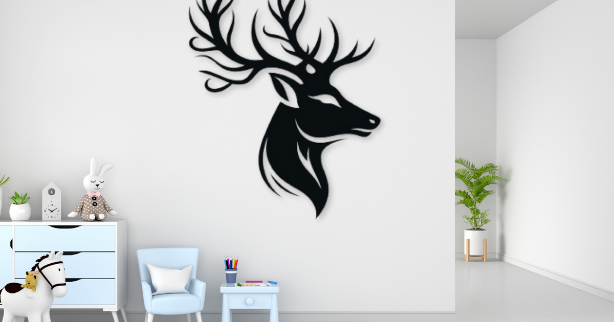 Deer Wall Sculpture by Kahraman Download free STL model
