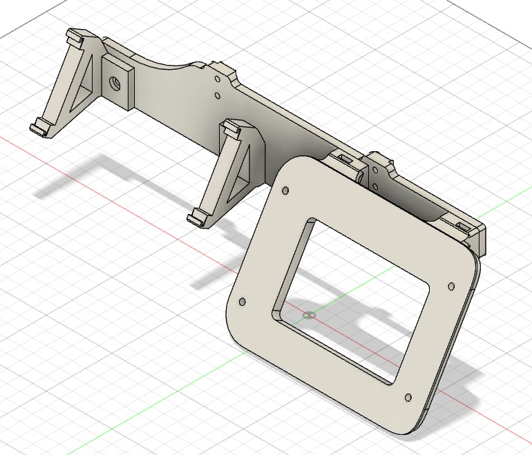 raspberry pi touch screen 3d model