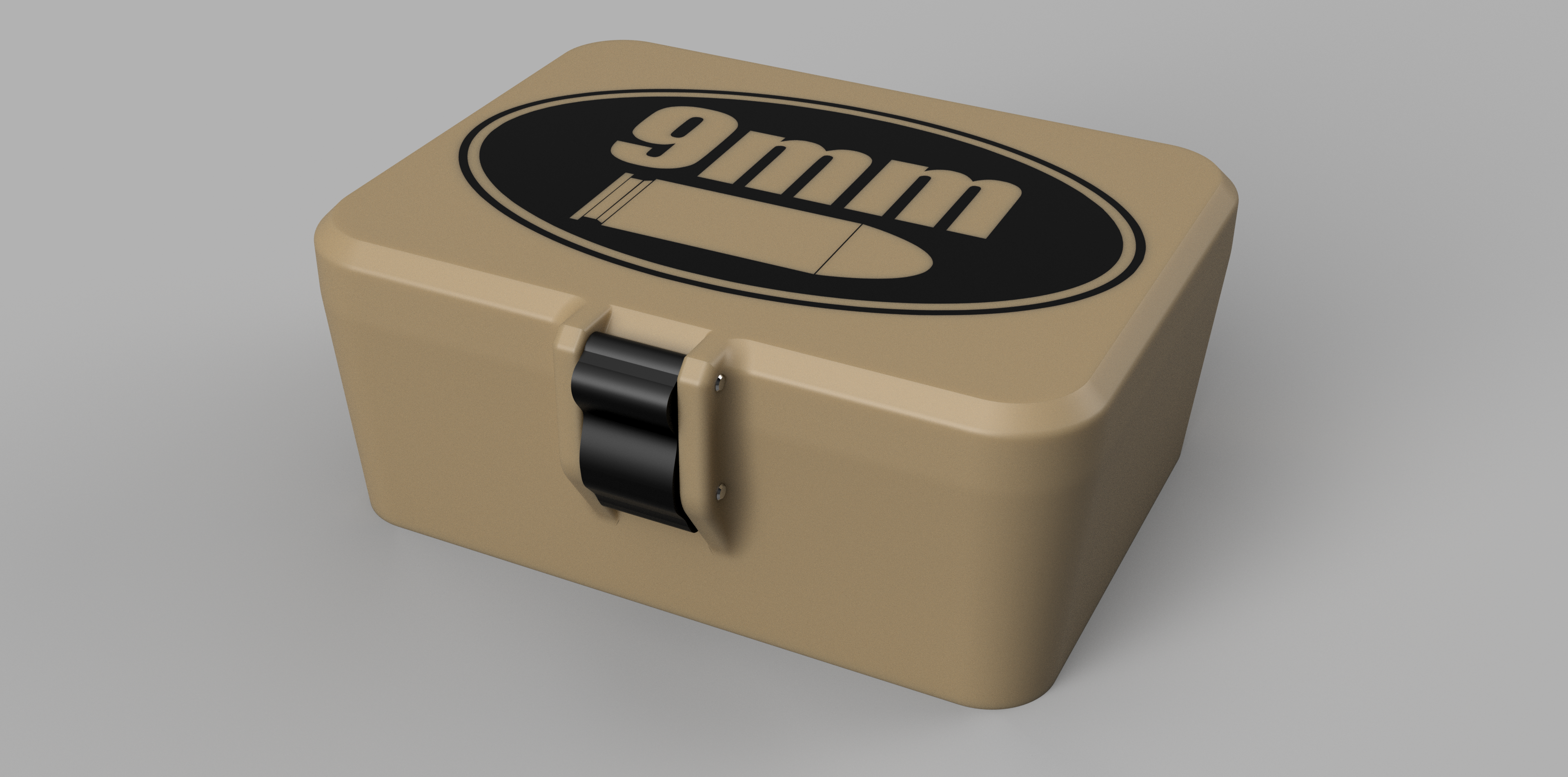 Miniatura 5 do modelo 3D 9mm Ammo box
