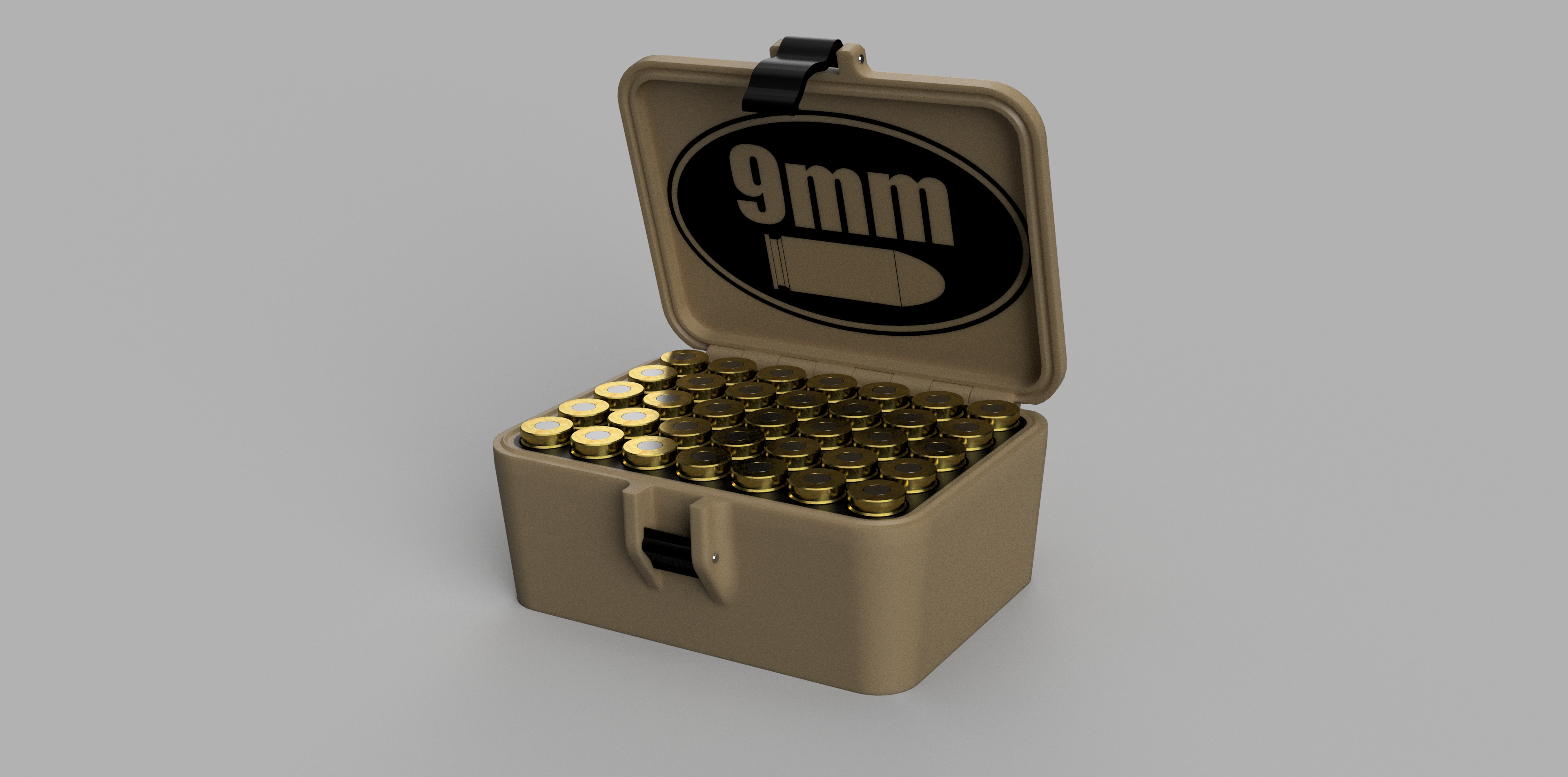 Miniatura 7 do modelo 3D 9mm Ammo box