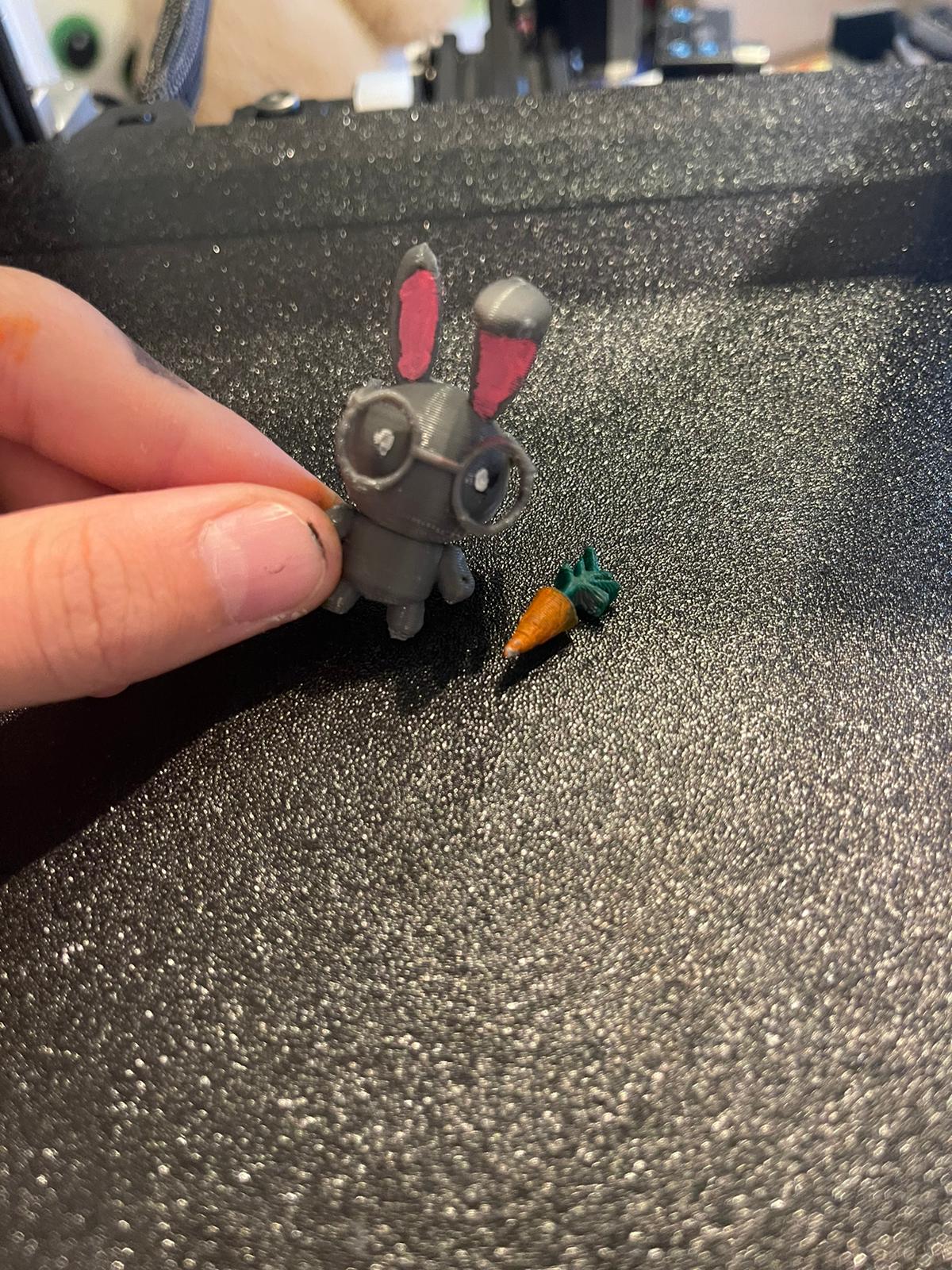 lapin mignon a lunette + carotte
