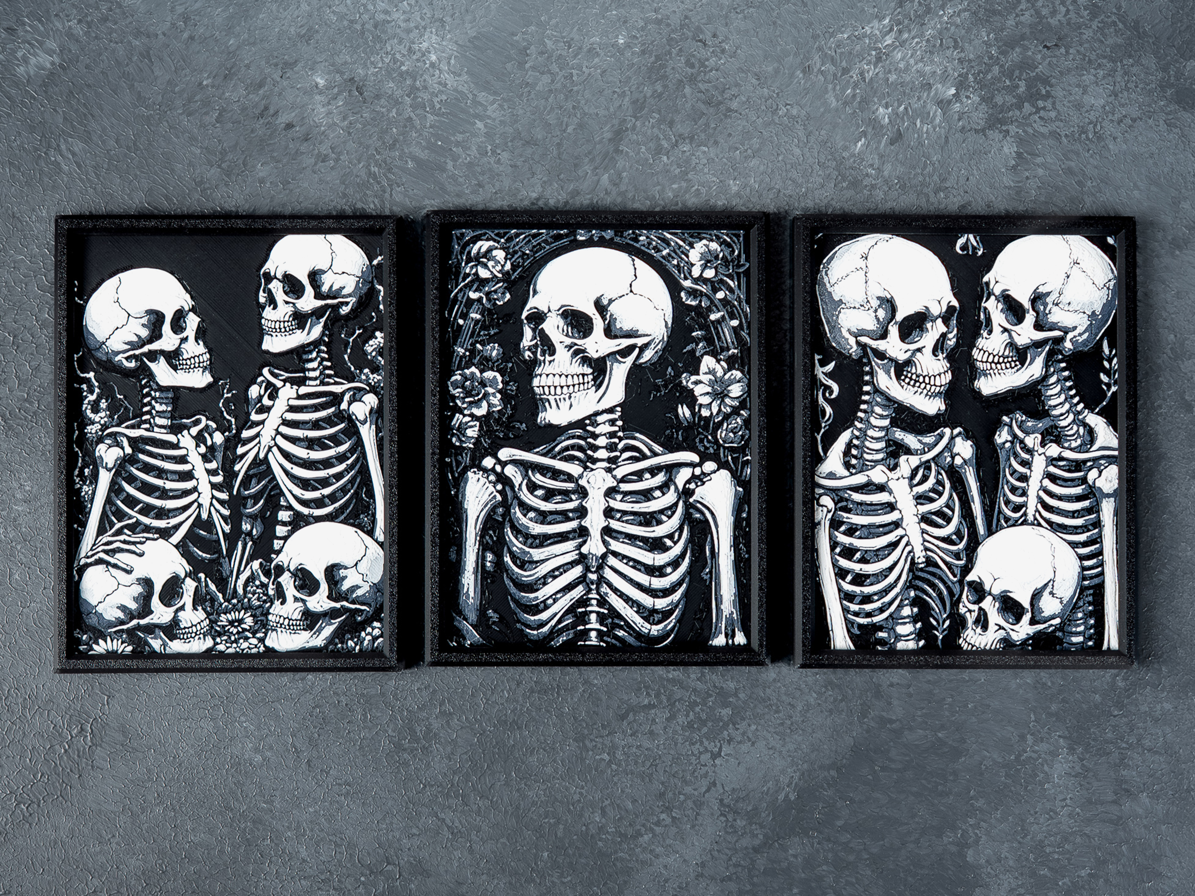 Miniatura 3 do modelo 3D Skeleton Wall Art