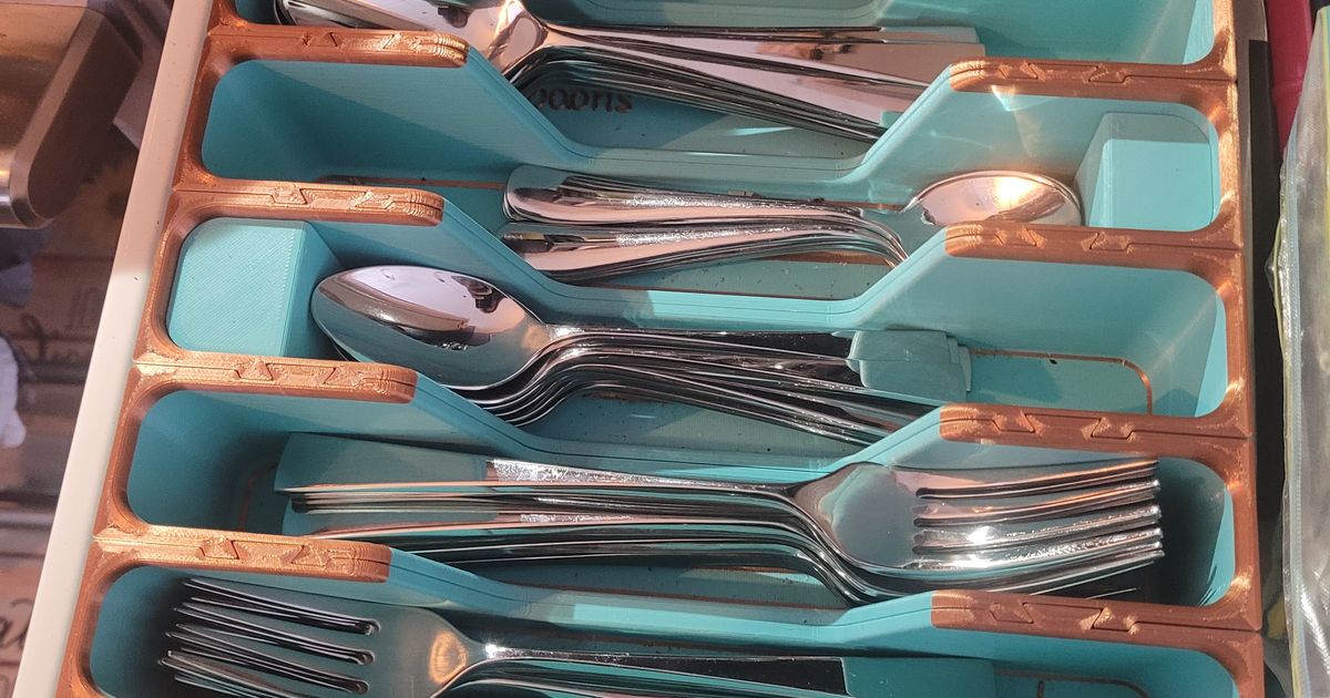 Silverware Organizer by QBasicer Download free STL model