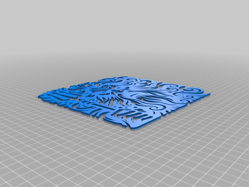Miniatura 3 do modelo 3D Poseidon wall decoration
