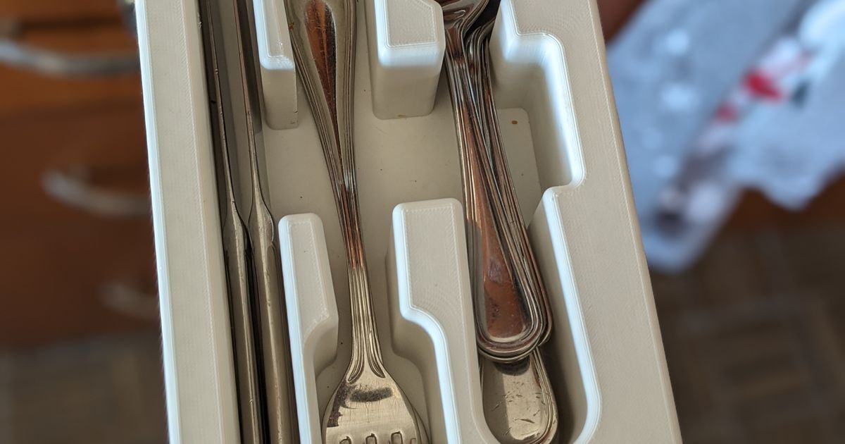 Silverware organizer by dweder Download free STL model