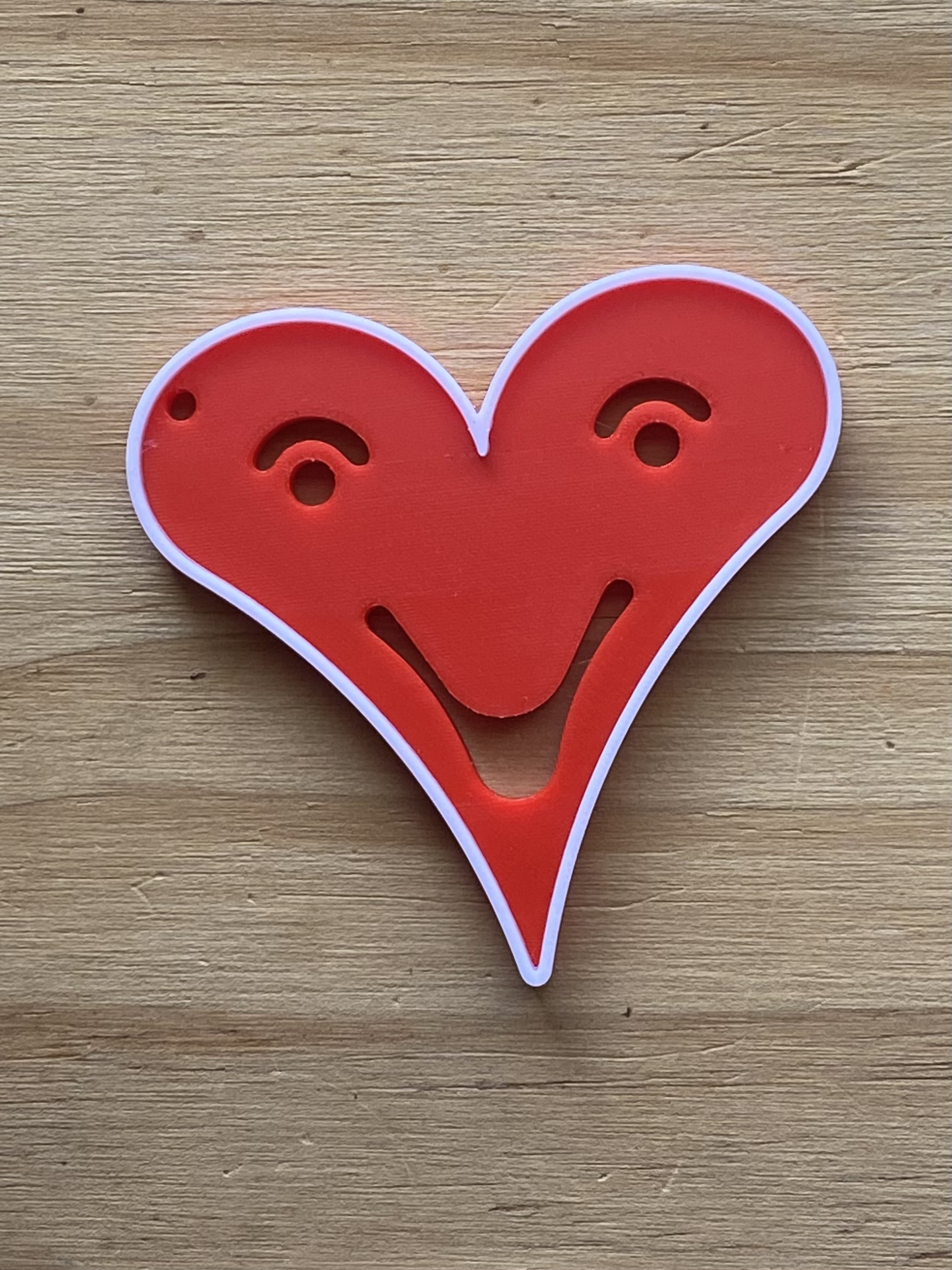 Smiling Heart Keychain