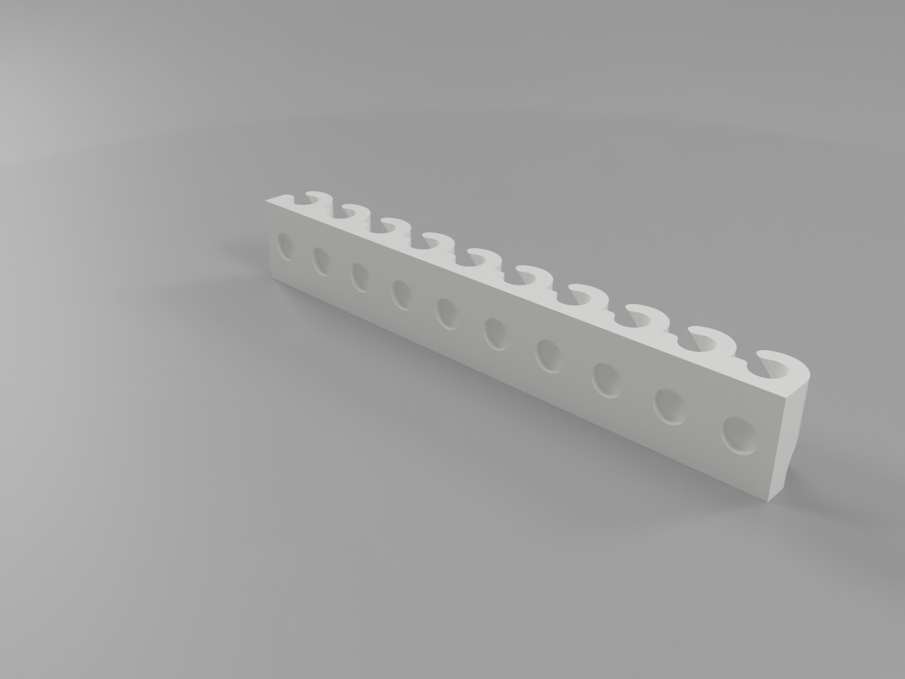 Sleek, 3D printed cable holder by GreenBit | Download free STL model ...