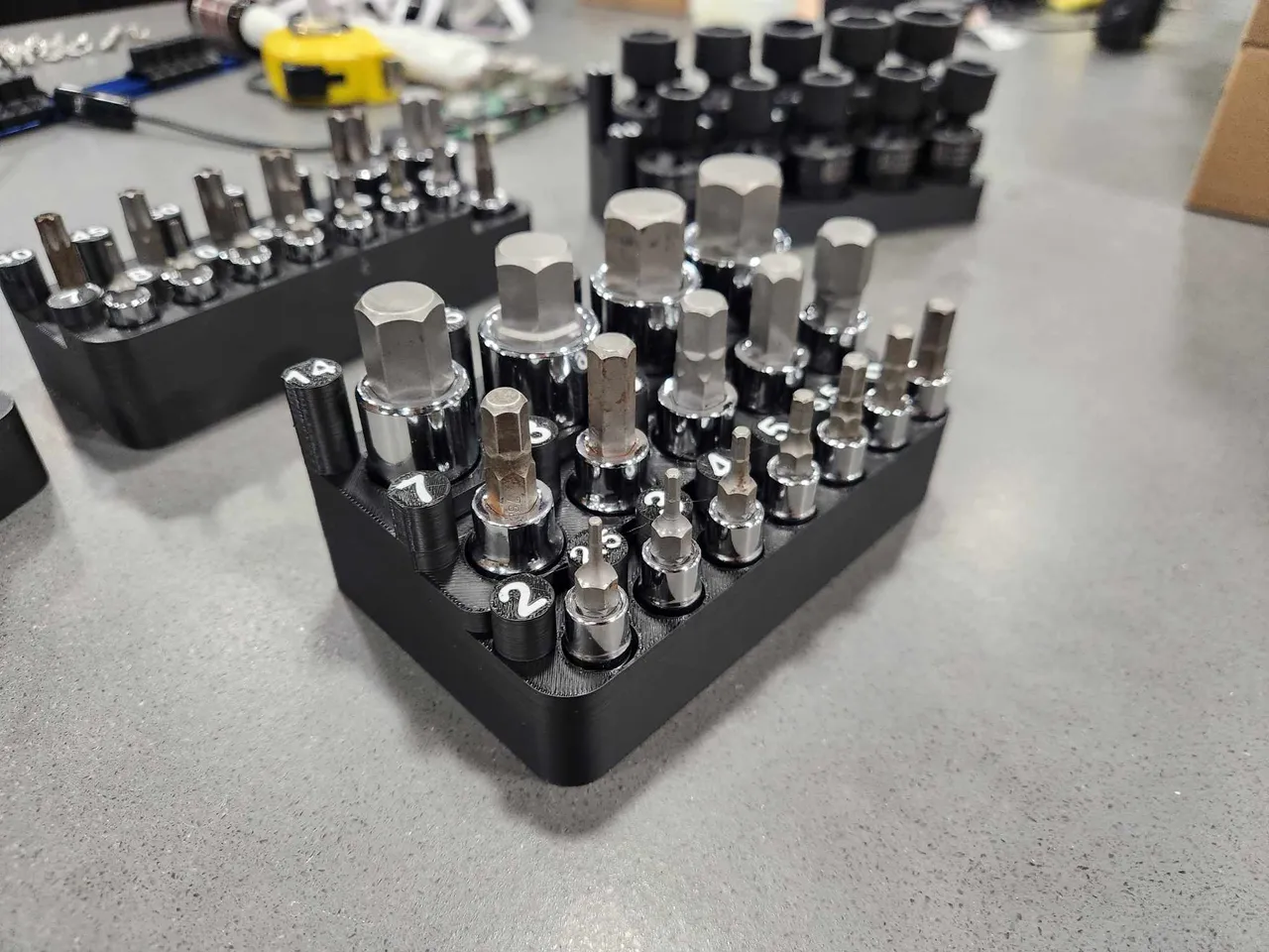 Metric Hex Bit Socket Organizer by Devin McGrath Download free STL model Printables