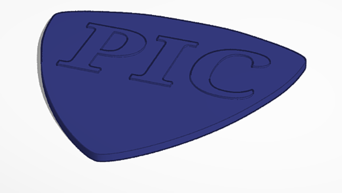 Guitar Pick That Says “Pick” – Minimal & Funny