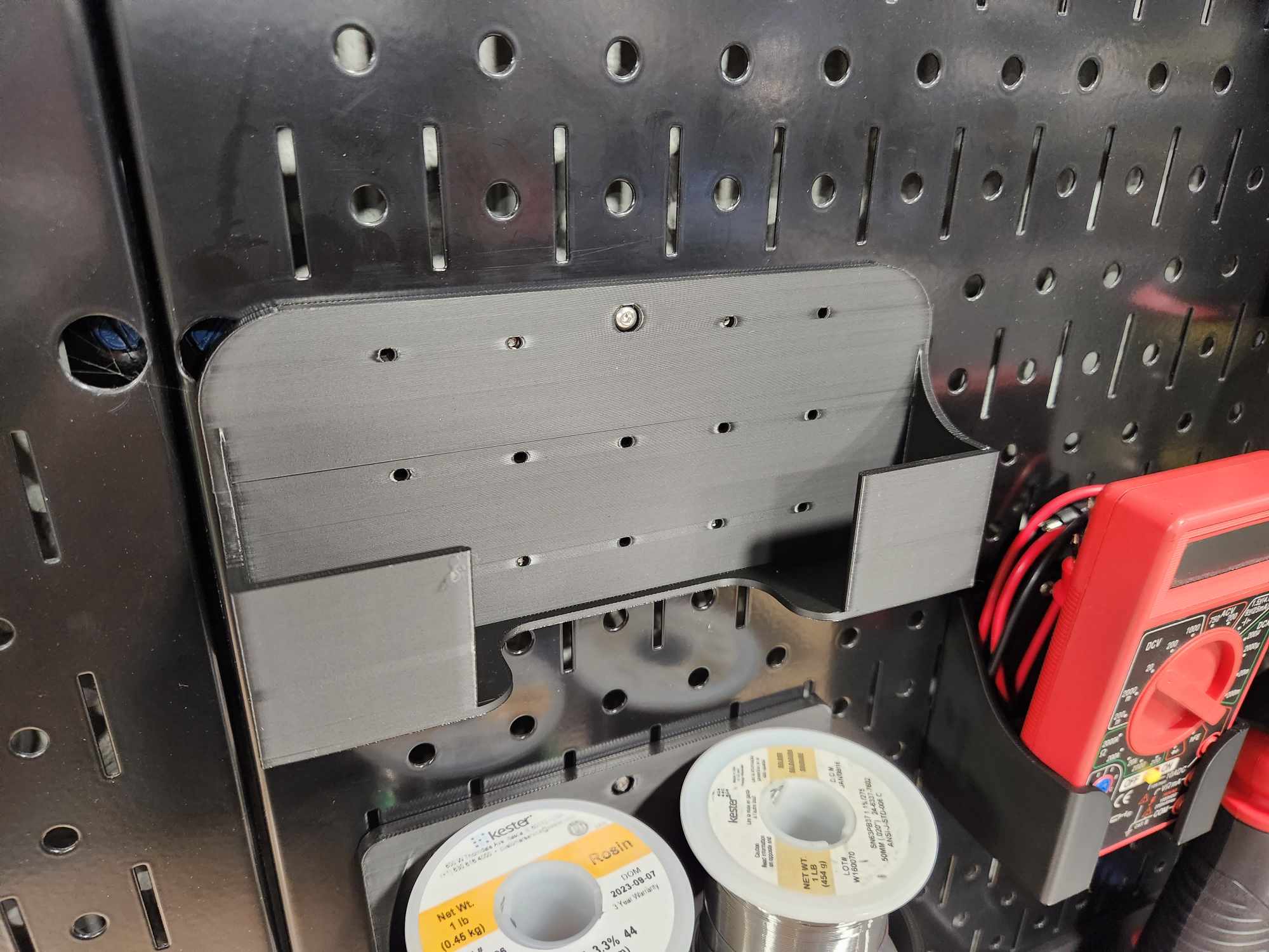 Wall Control Pegboard Mount OmniFixo Soldering Jig by Devin McGrath