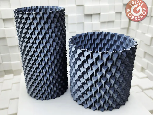 2-Point Perspective Spiral Vases