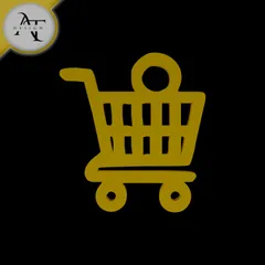 Simple Shopping Cart Symbol - 2D Art