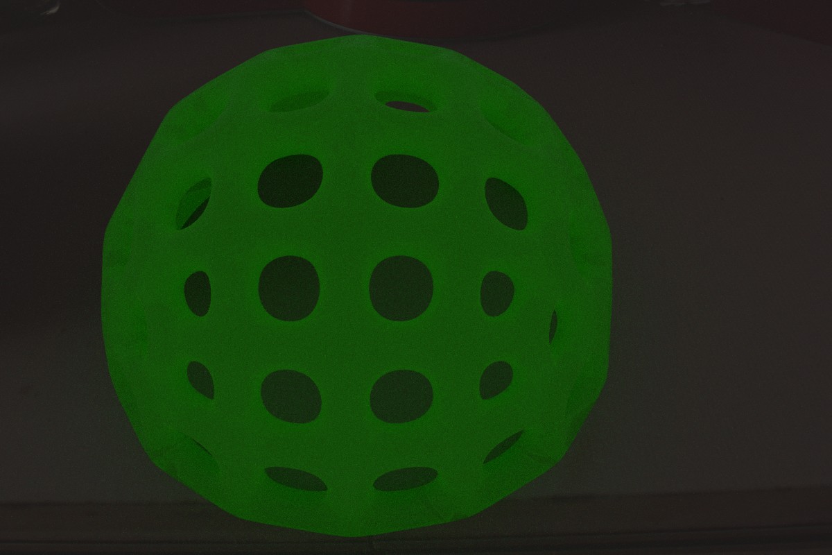 Blacklight Voroni Symetric Shere Nightlight