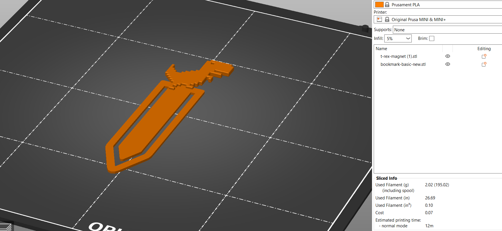 Dino - bookmark