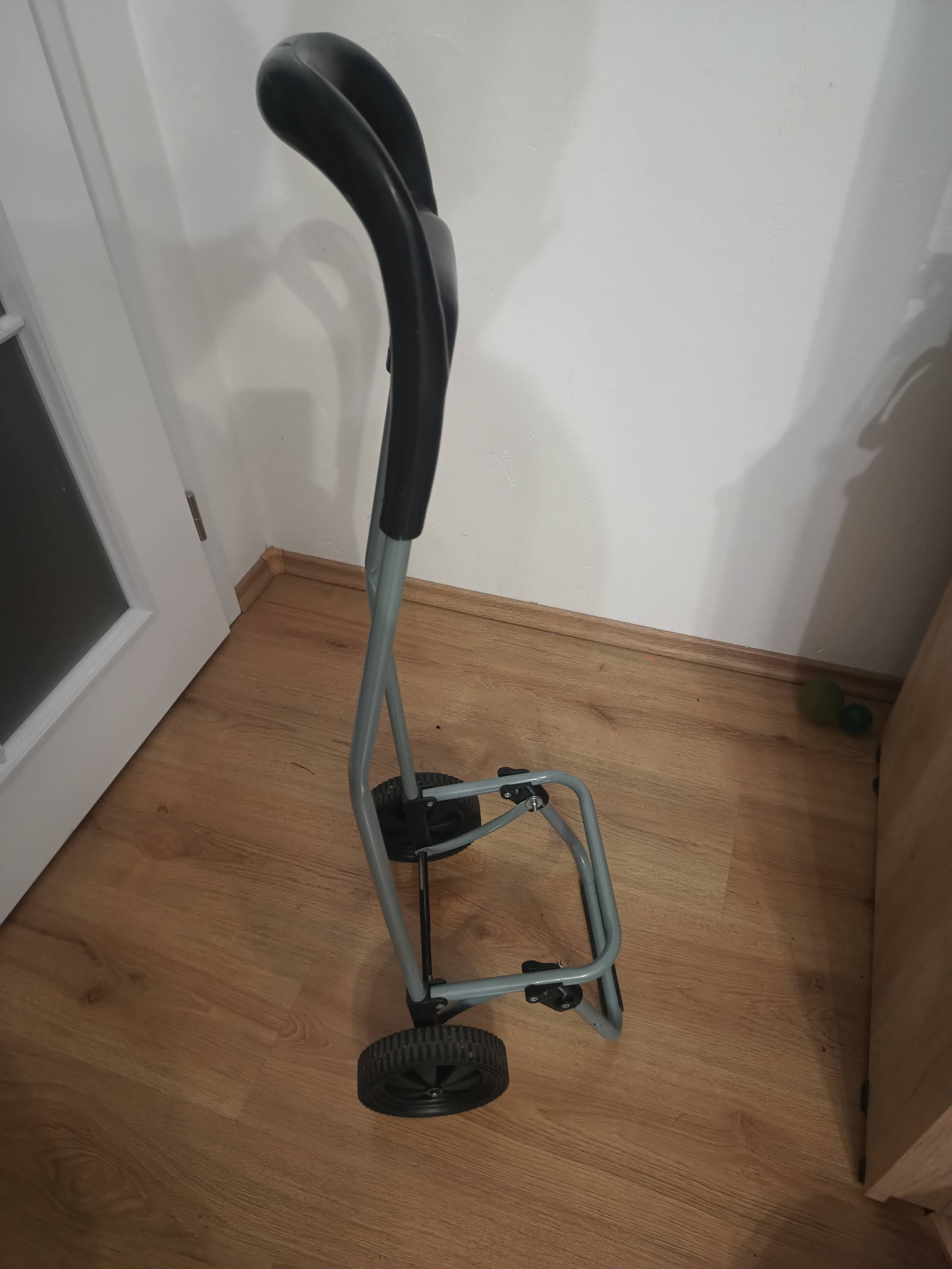 Spare part of grandma's shopping bag on wheels
