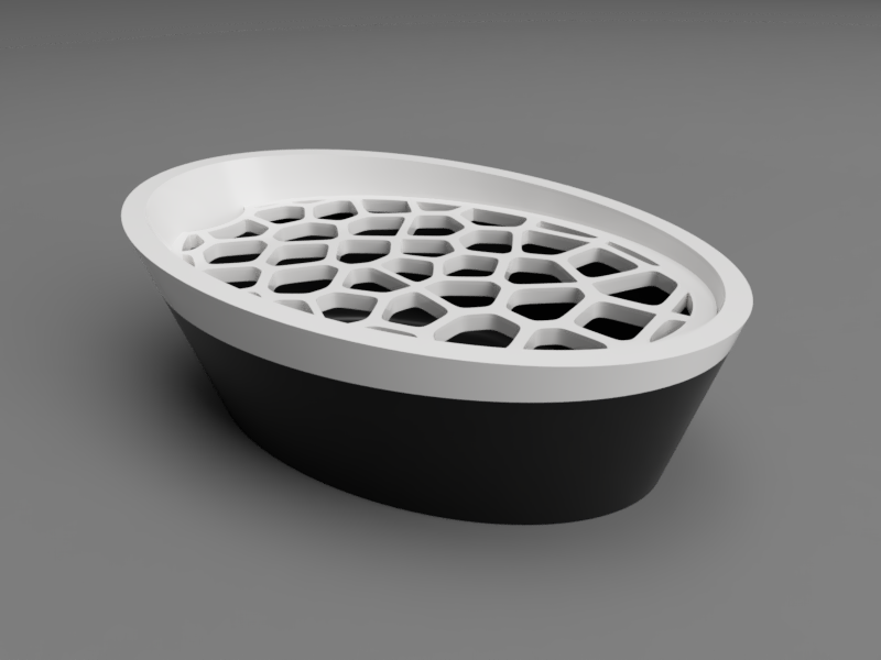 Modern Voronoi Soap Dish