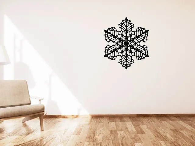 Snowflake / Vločka Voronoi wall or table decoration