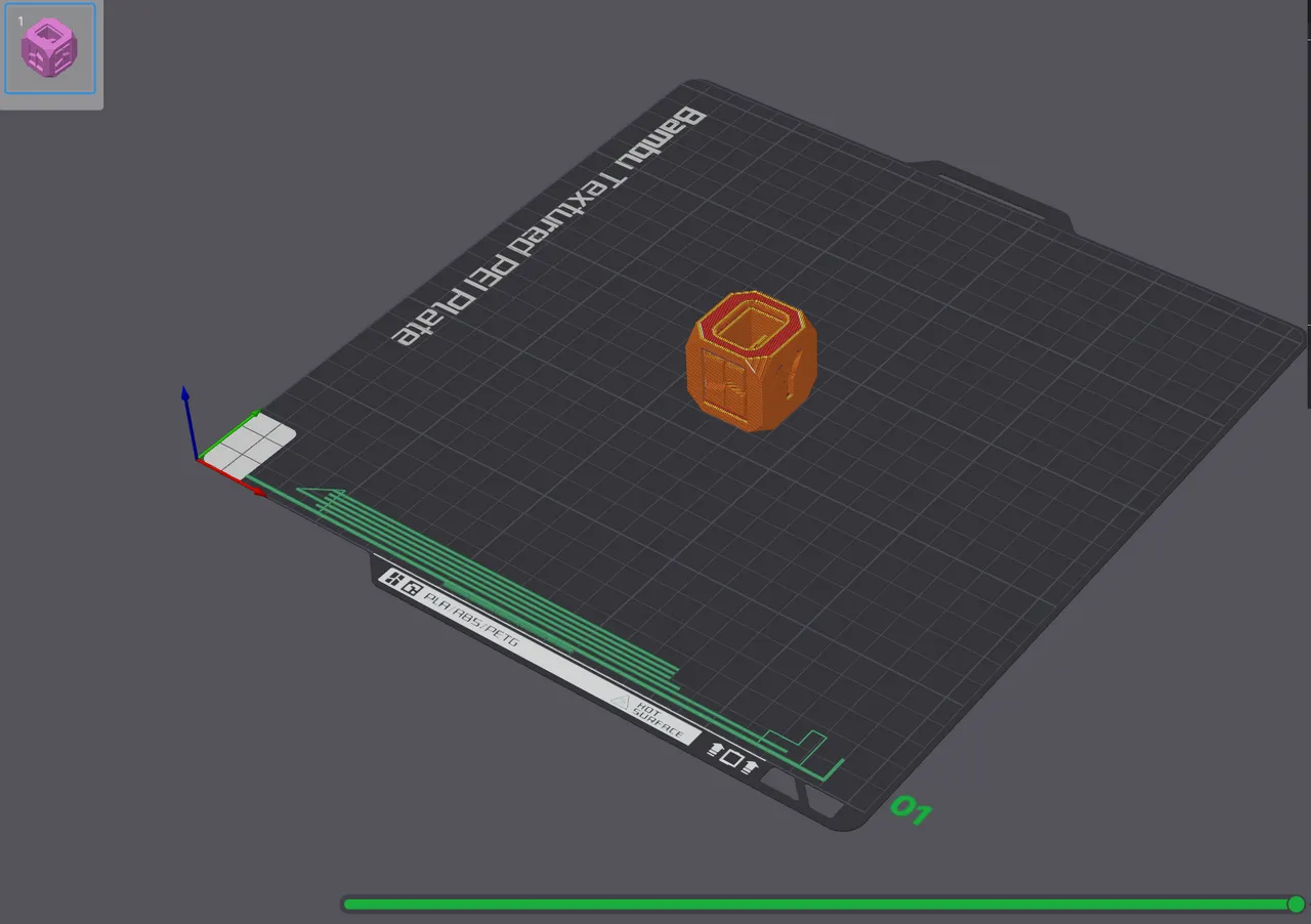 Bambu Lab startup gcode without 2nd prime line by Alex Vikingo