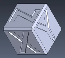 20mm chamfered test cube