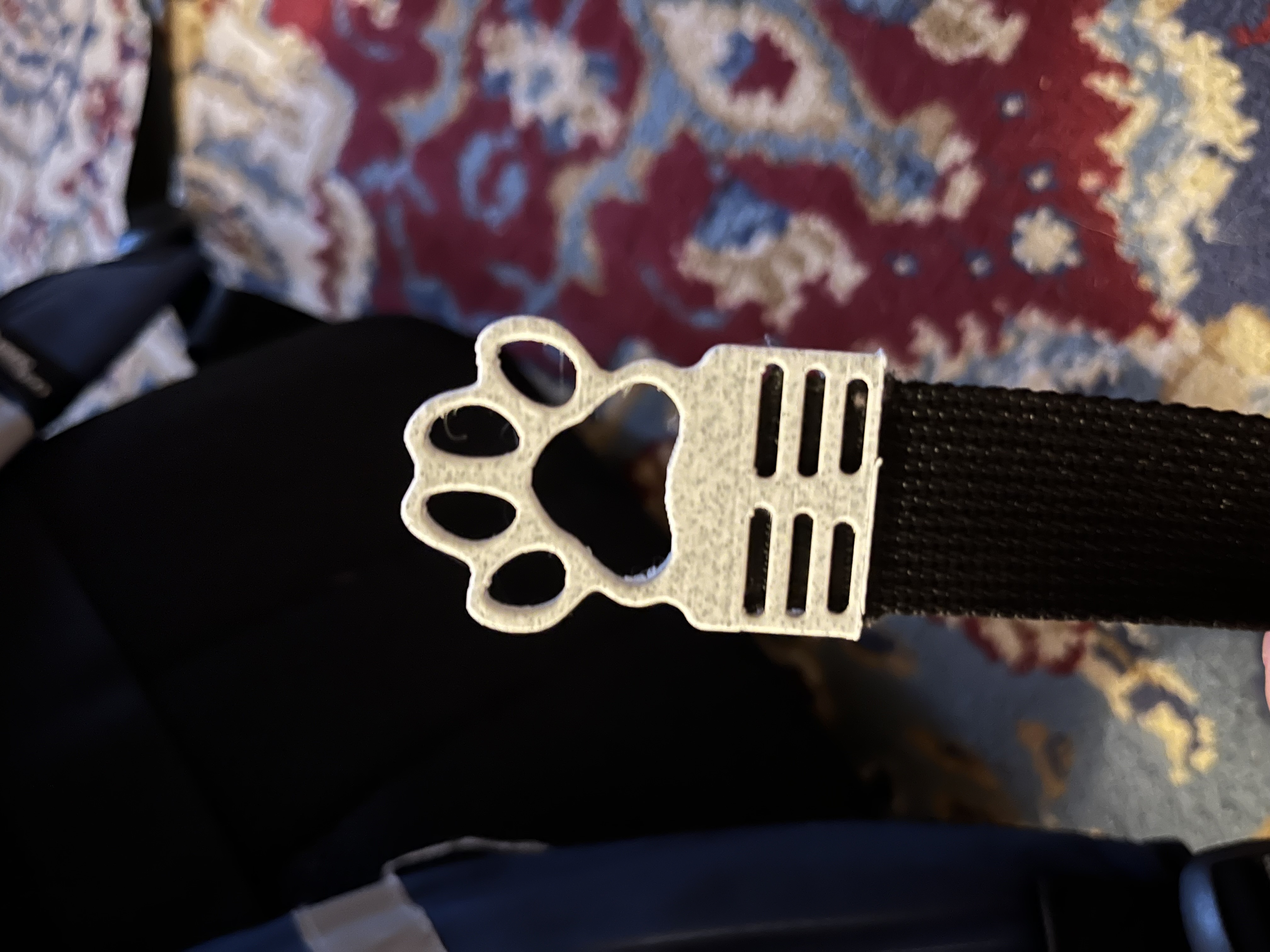 Strap End Cover - Paw Print