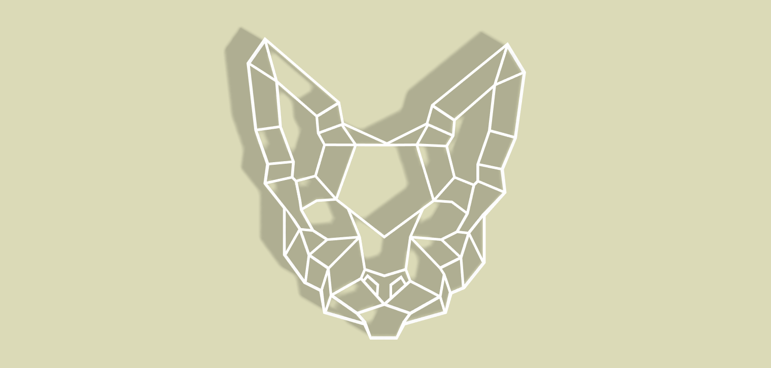 Geometric Egyptian Cat