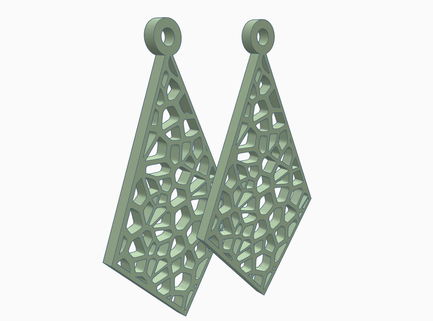Voronoi earrings