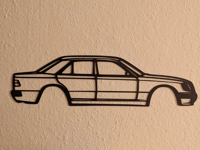 MERCEDES-W124-500E Silhouette