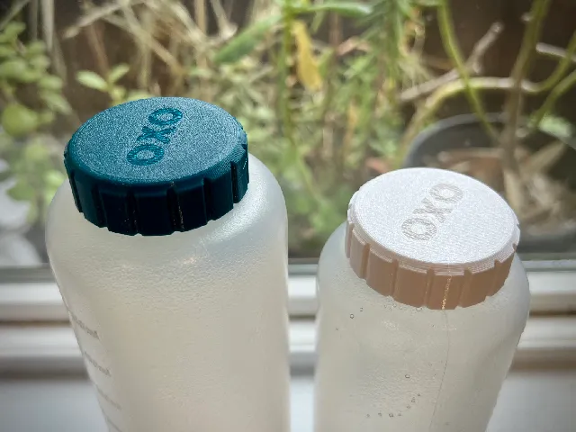 OXO squeeze bottle cap