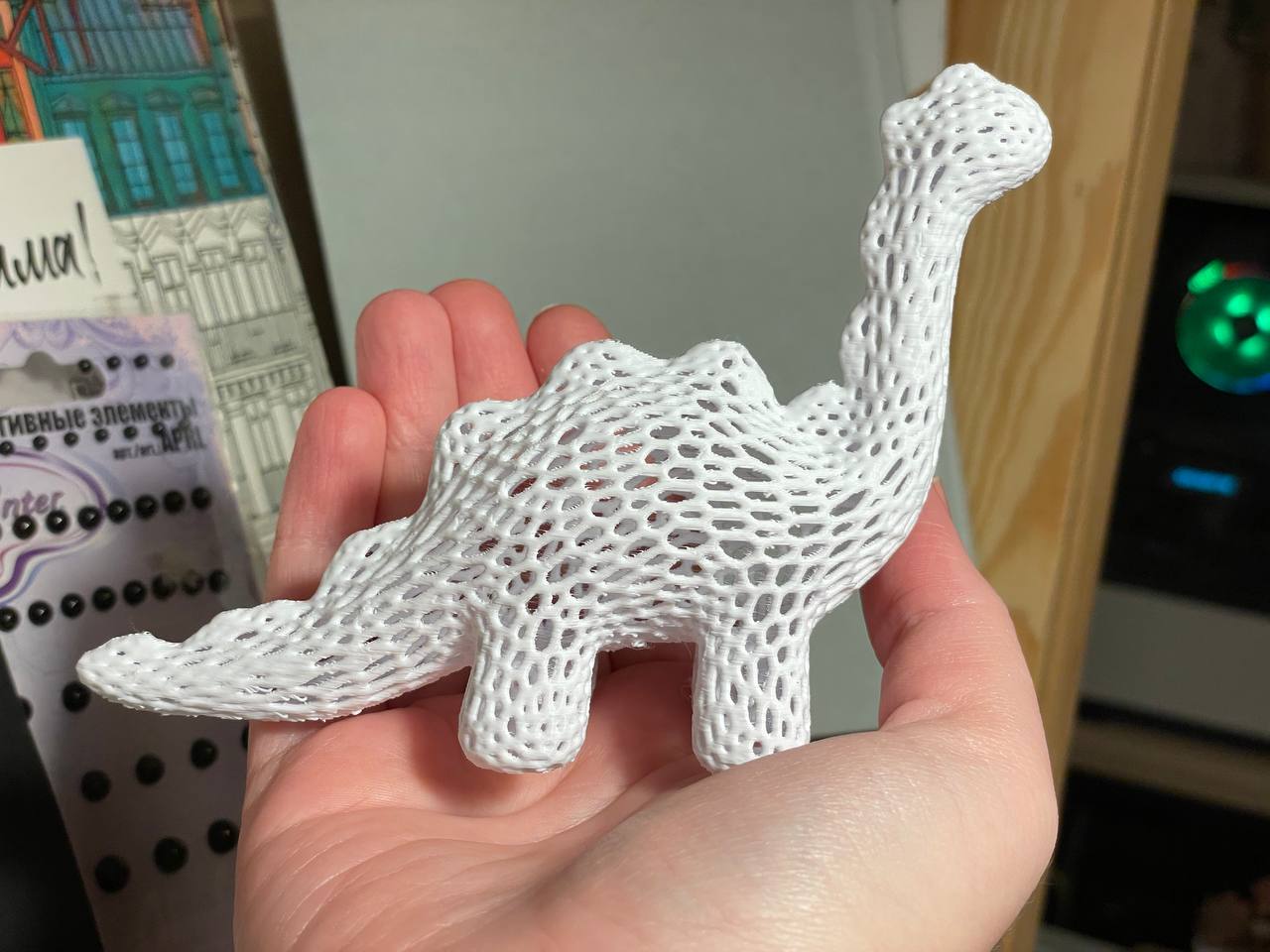 Voronoi Cute Stylized Dinosaur Toy