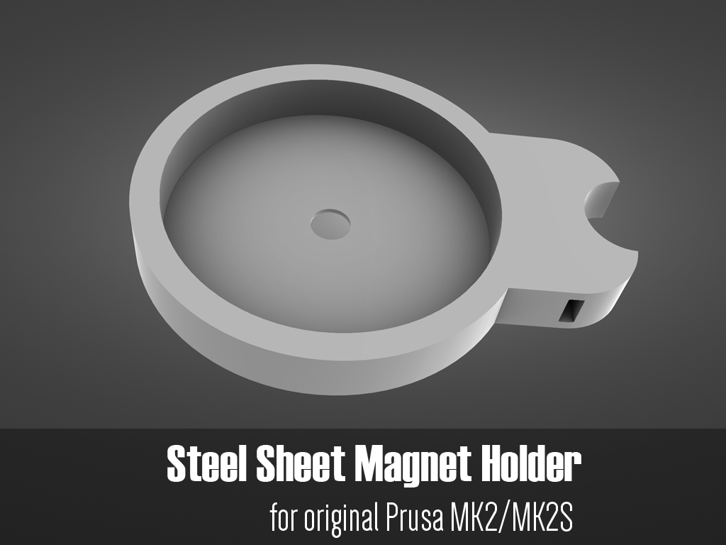 Steel Sheet Holder for original Prusa MK2 MK2S by Mickey666Maus