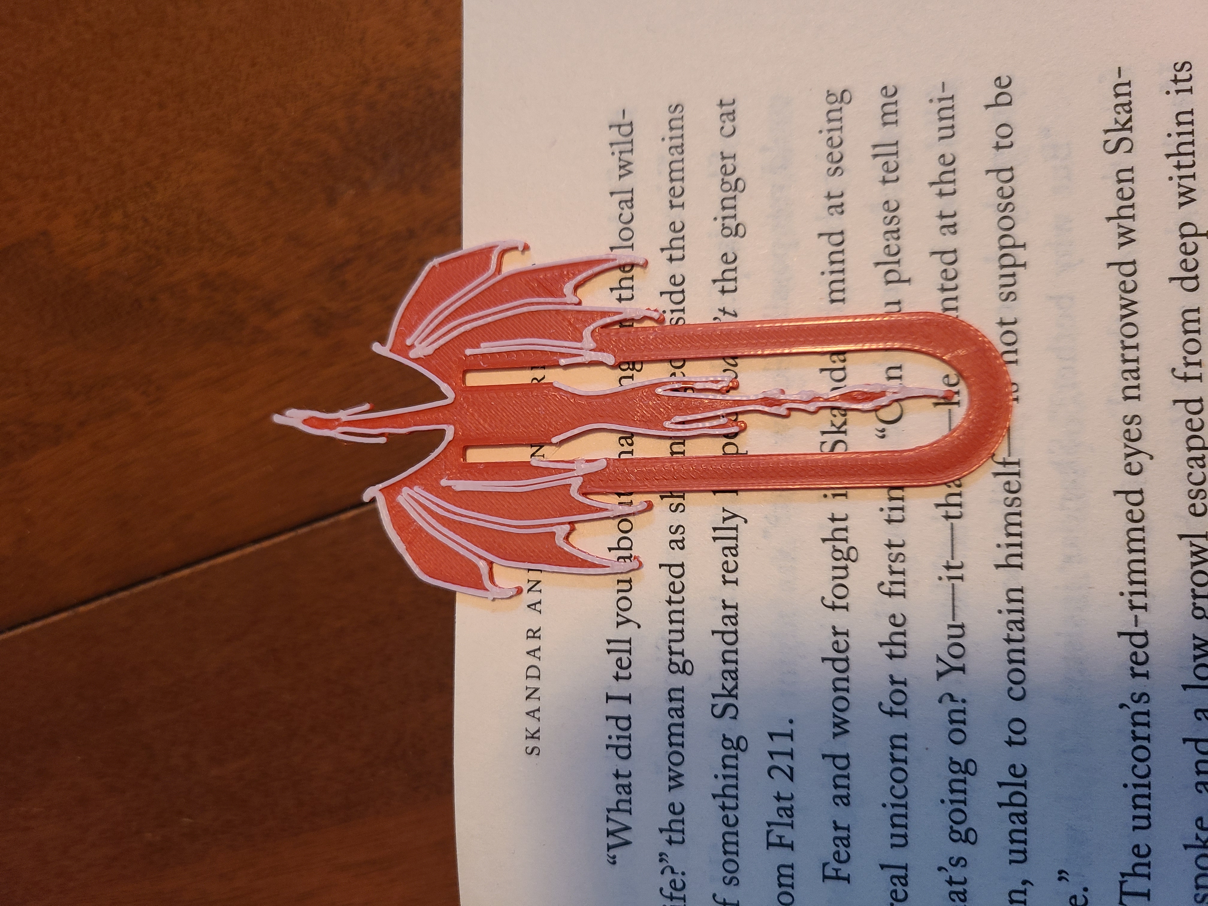 Miniatura 2 do modelo 3D Dragon Bookmark