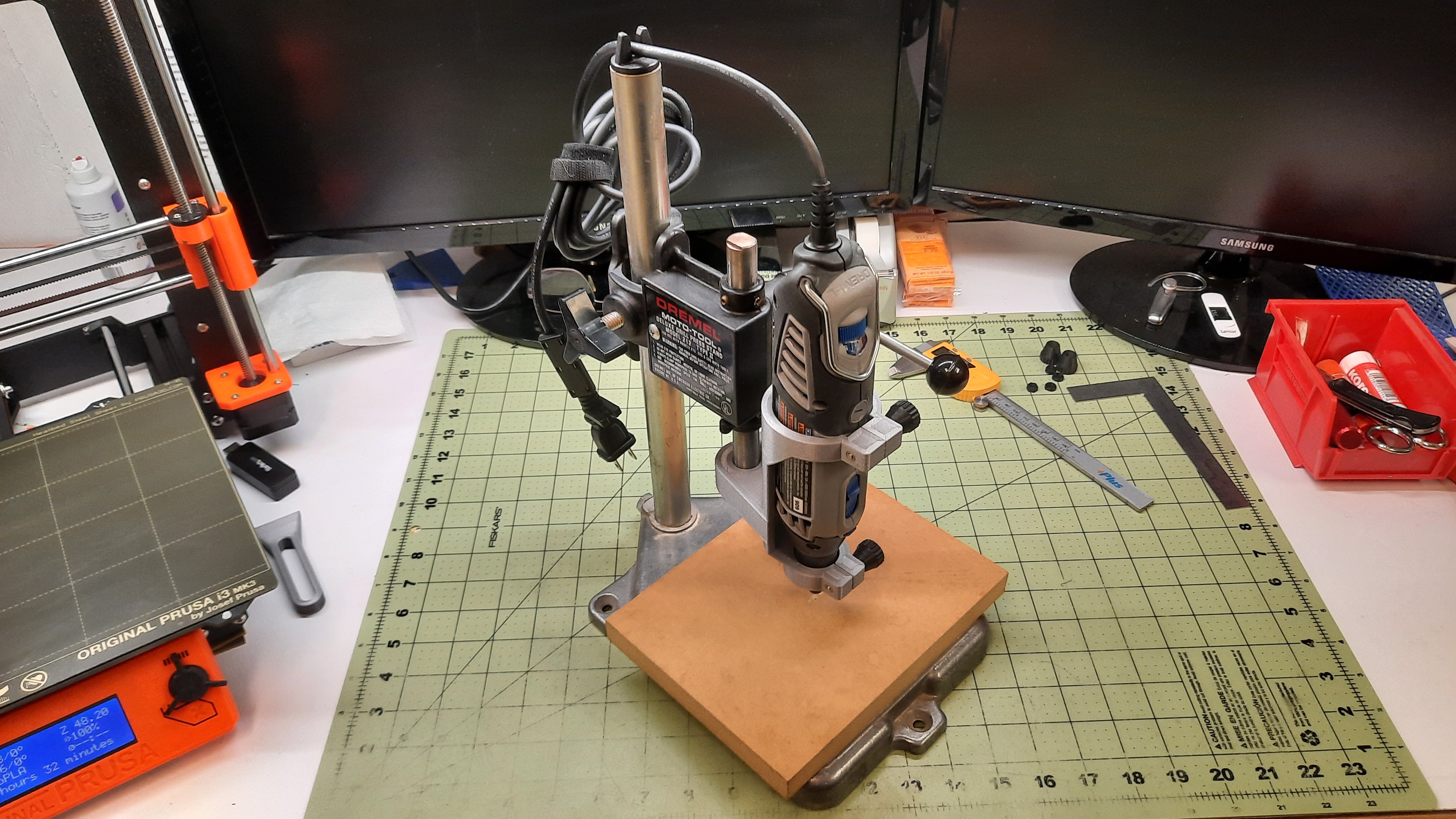 Dremel 4000 holder clamp by cjnaz, Download free STL model