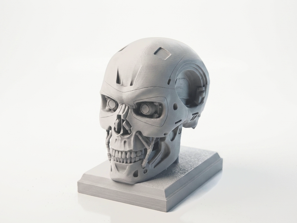 Terminator Skull Cyborg Sculpture 3D Printable