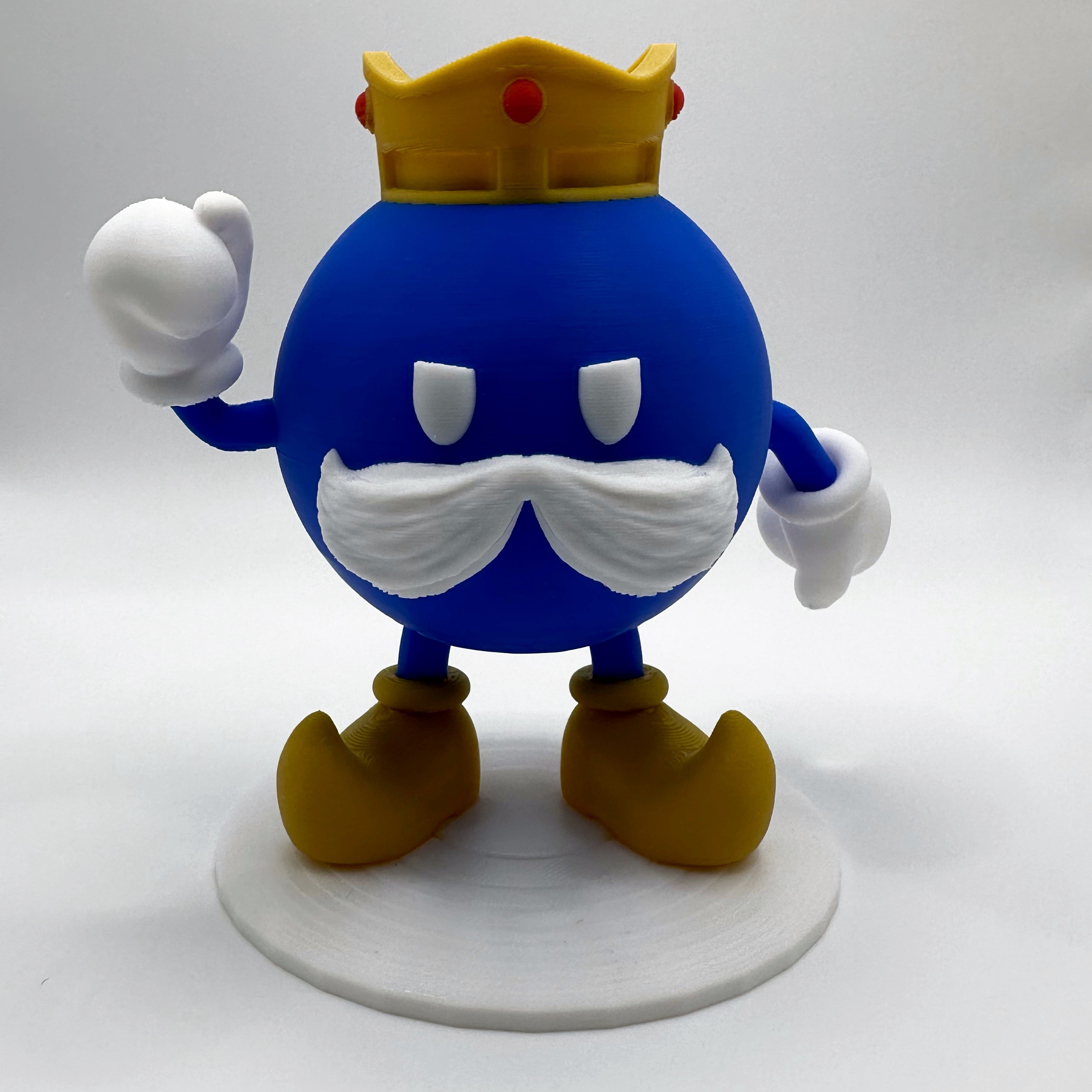 King Bob-omb - Multicolor - 7.5" tall
