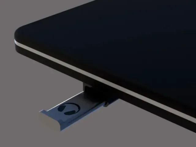 HEADPHONE HOLDER UNDER THE TABLE
