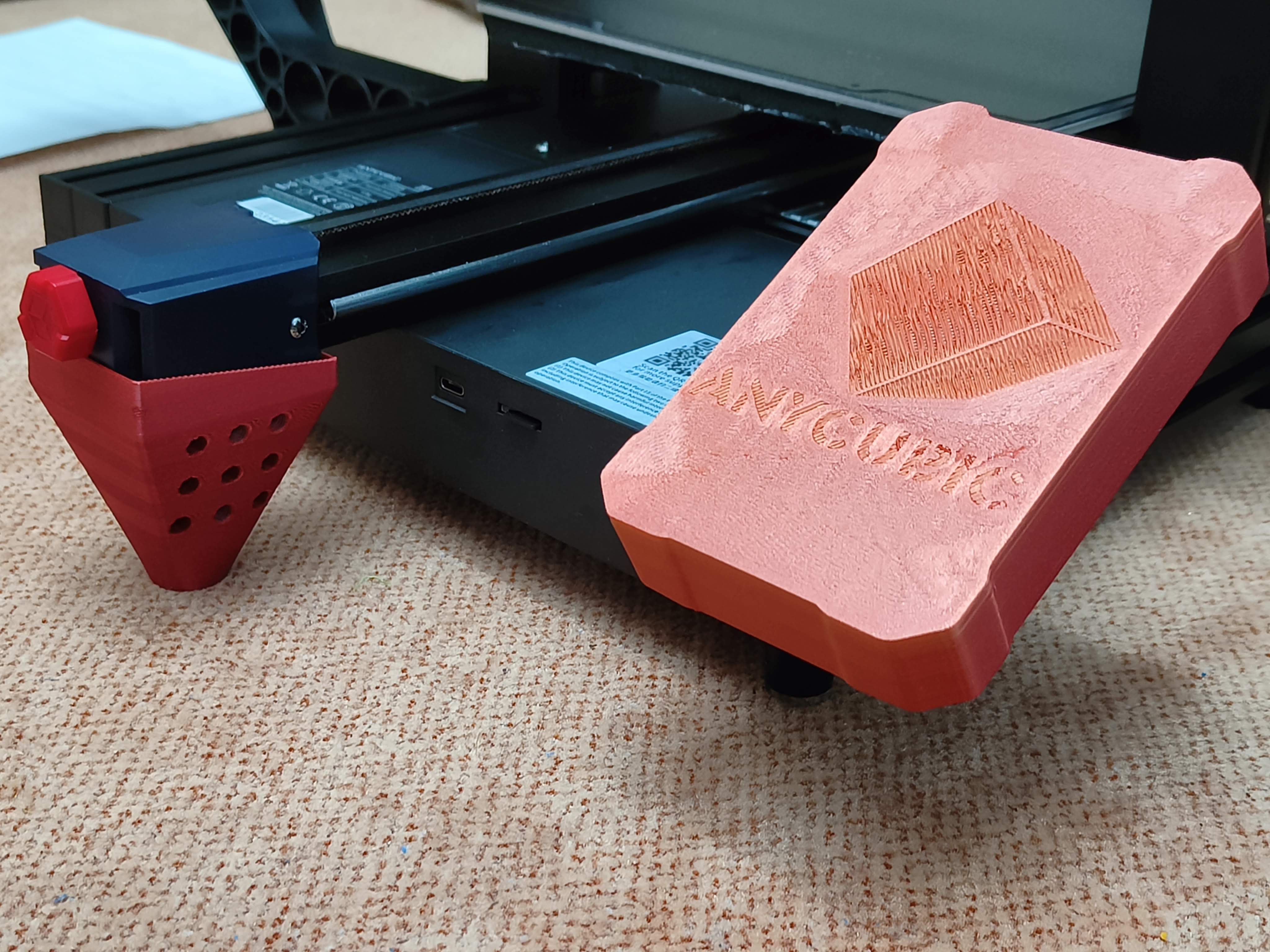 Anycubic Kobra 2 (Pro, Plus, MAX) Y Achsunterstützung mit 12x M6 Düsenhalter