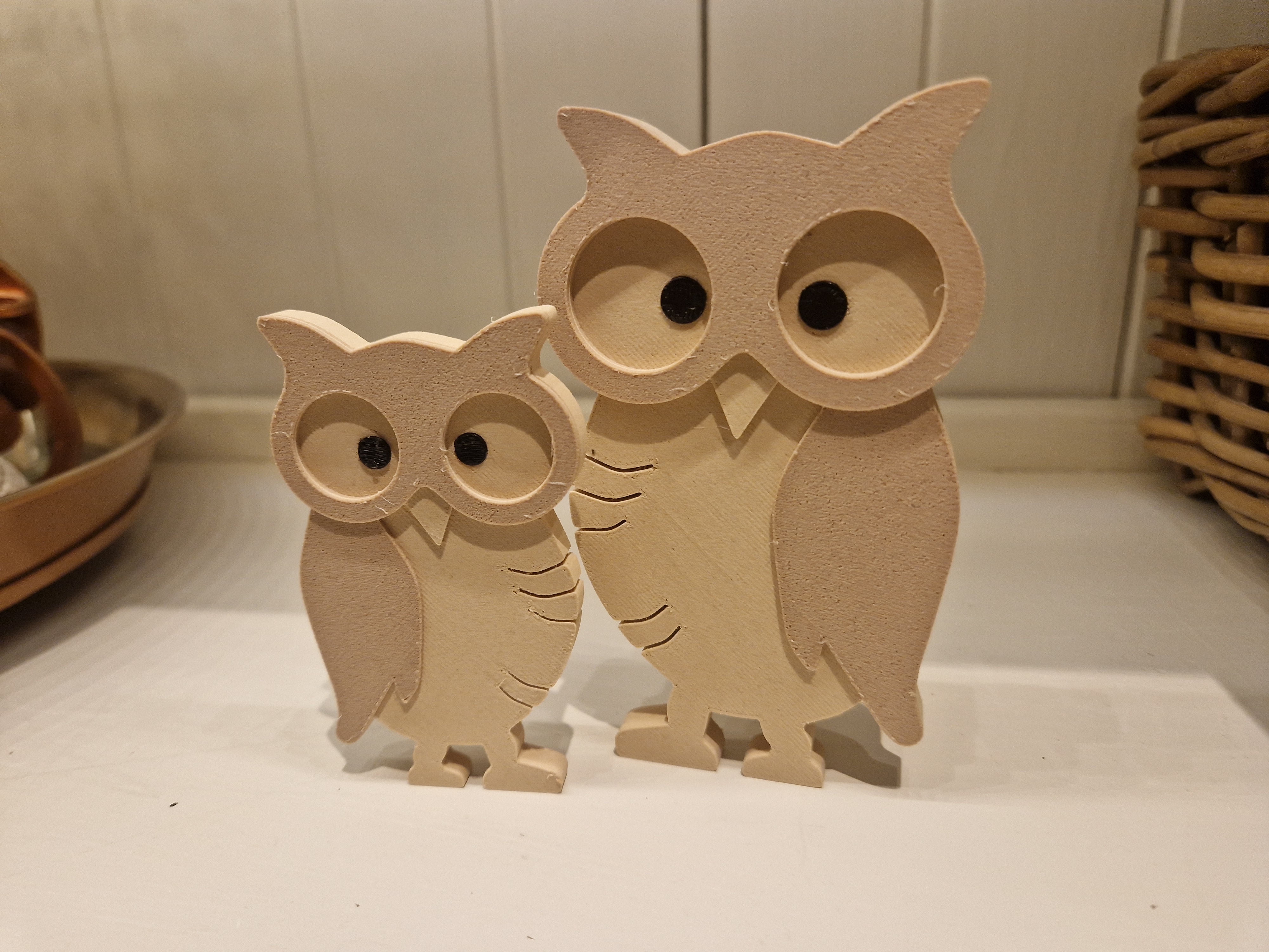 Miniatura 2 do modelo 3D 2D Owl Decorative